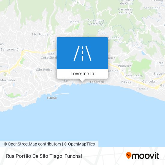Rua Portão De São Tiago mapa