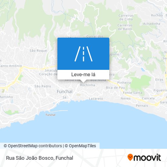 Rua São João Bosco mapa