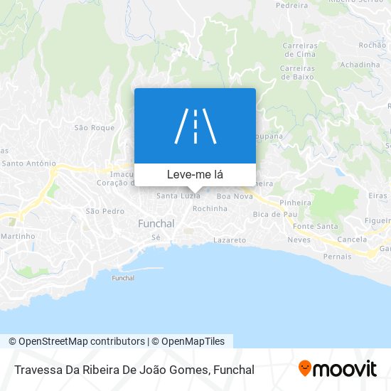 Travessa Da Ribeira De João Gomes mapa