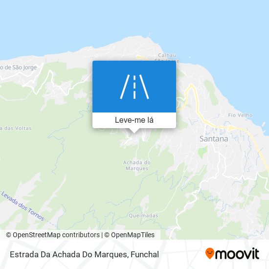 Estrada Da Achada Do Marques mapa
