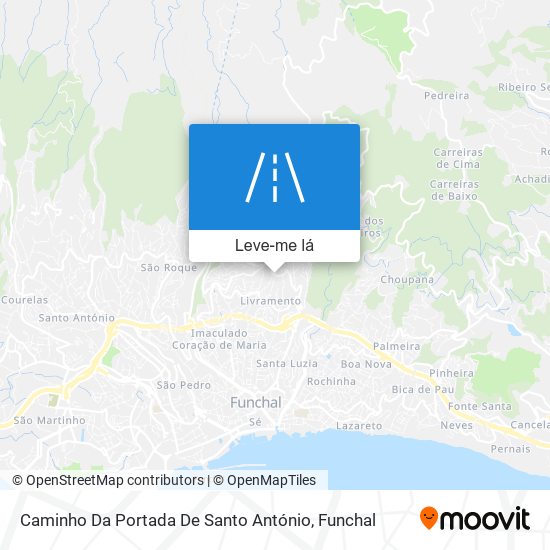 Caminho Da Portada De Santo António mapa