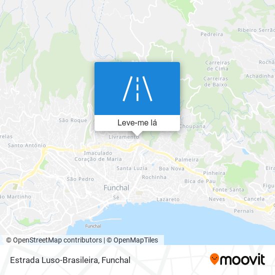 Estrada Luso-Brasileira mapa