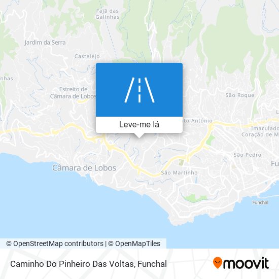 Caminho Do Pinheiro Das Voltas mapa