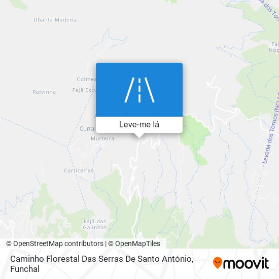 Caminho Florestal Das Serras De Santo António mapa
