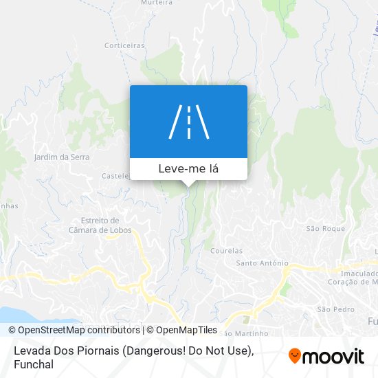 Levada Dos Piornais (Dangerous! Do Not Use) mapa