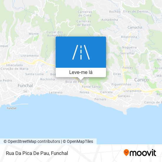 Rua Da Pica De Pau mapa