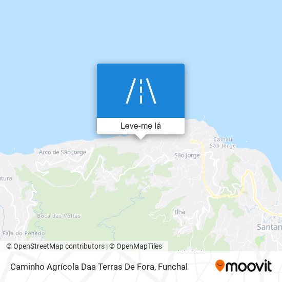 Caminho Agrícola Daa Terras De Fora mapa