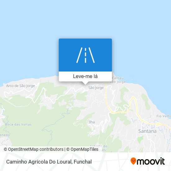 Caminho Agrícola Do Loural mapa