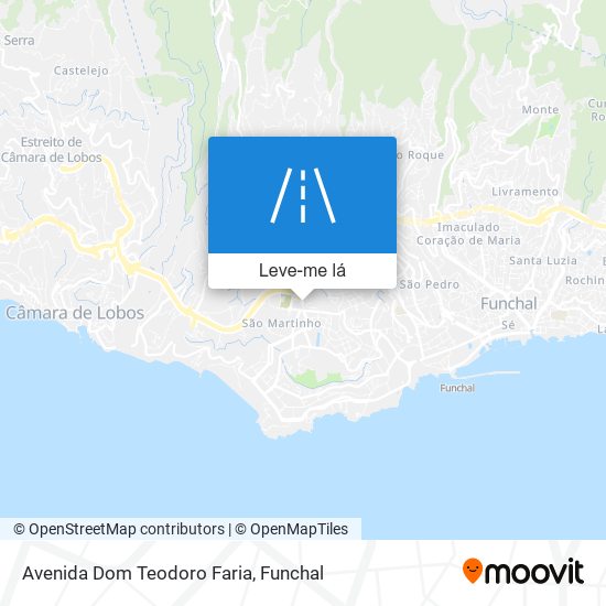 Avenida Dom Teodoro Faria mapa