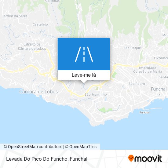 Levada Do Pico Do Funcho mapa