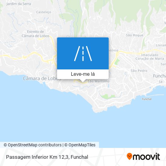 Passagem Inferior Km 12,3 mapa