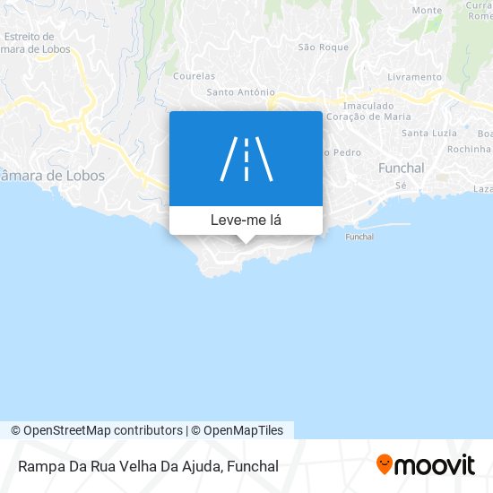 Rampa Da Rua Velha Da Ajuda mapa