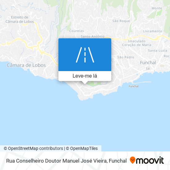 Rua Conselheiro Doutor Manuel José Vieira mapa