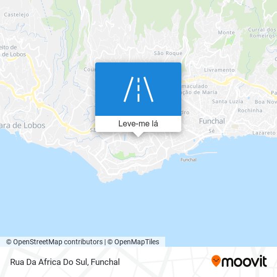 Rua Da Africa Do Sul mapa