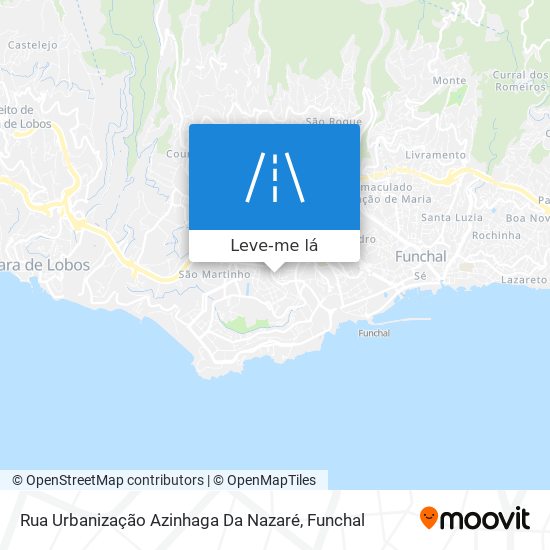 Rua Urbanização Azinhaga Da Nazaré mapa