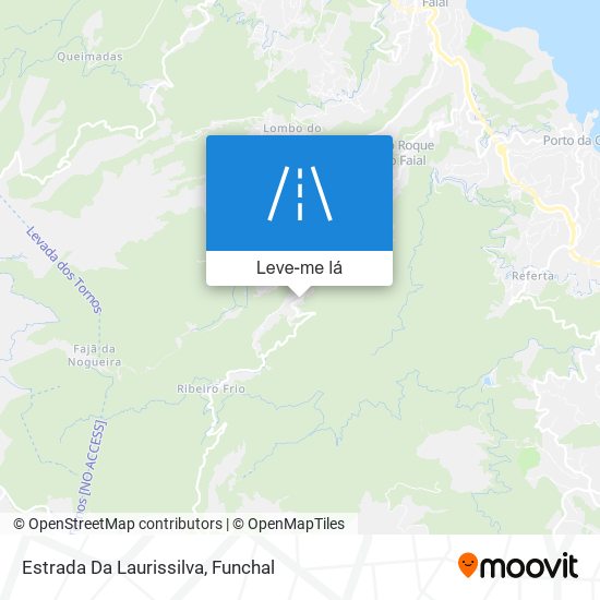 Estrada Da Laurissilva mapa