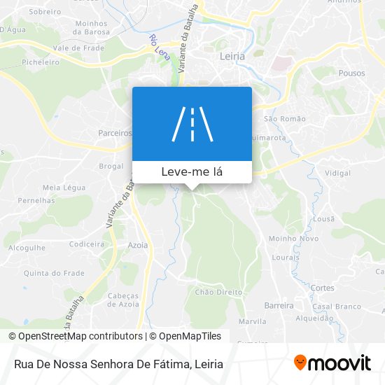 Rua De Nossa Senhora De Fátima mapa