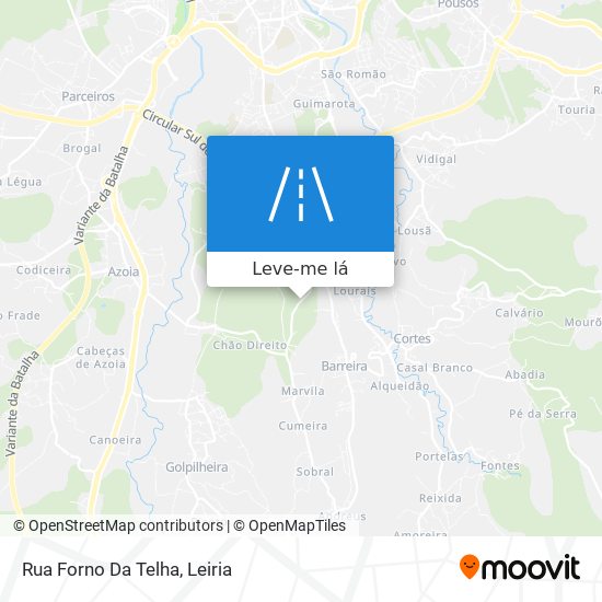 Rua Forno Da Telha mapa