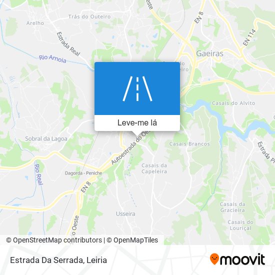 Estrada Da Serrada mapa