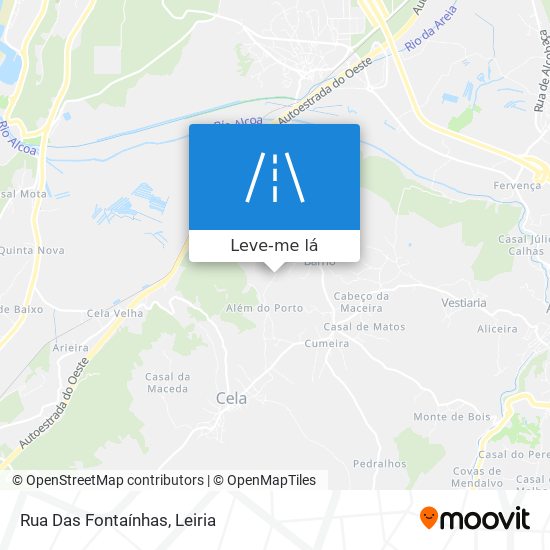 Rua Das Fontaínhas mapa