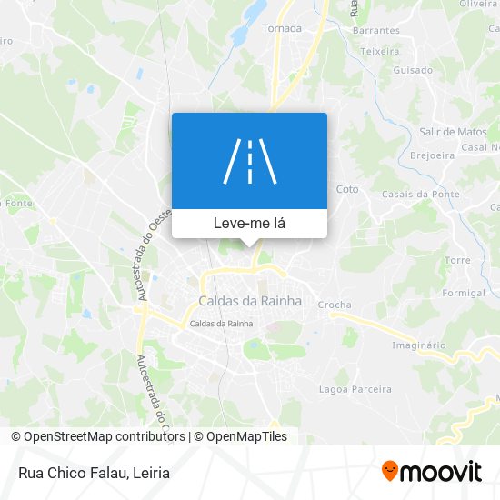 Rua Chico Falau mapa