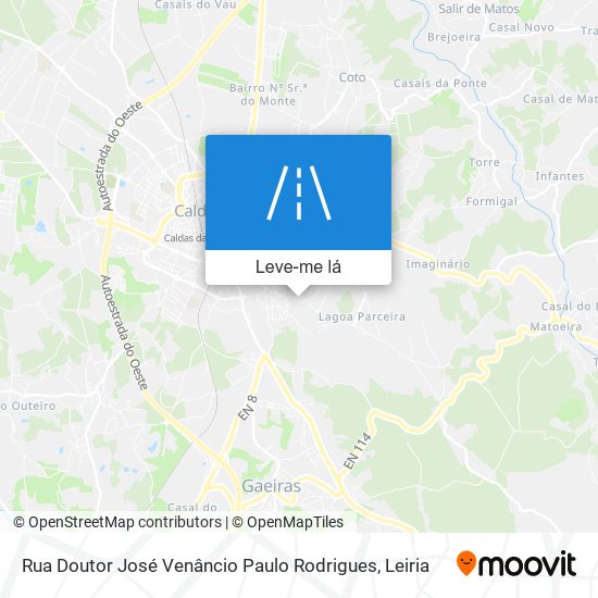 Rua Doutor José Venâncio Paulo Rodrigues mapa