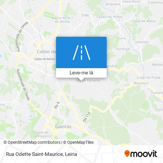 Rua Odette Saint-Maurice mapa