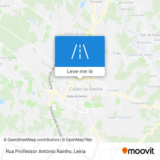 Rua Professor António Rainho mapa