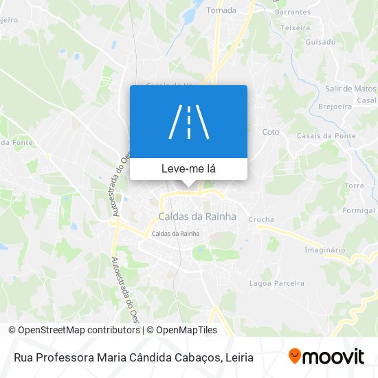 Rua Professora Maria Cândida Cabaços mapa