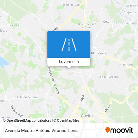 Avenida Mestre António Vitorino mapa