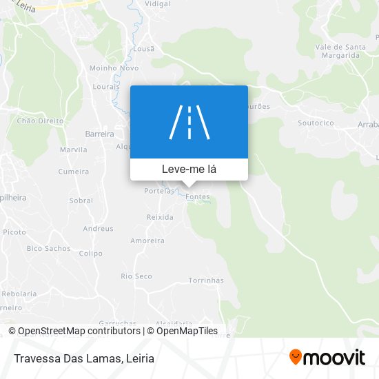 Travessa Das Lamas mapa