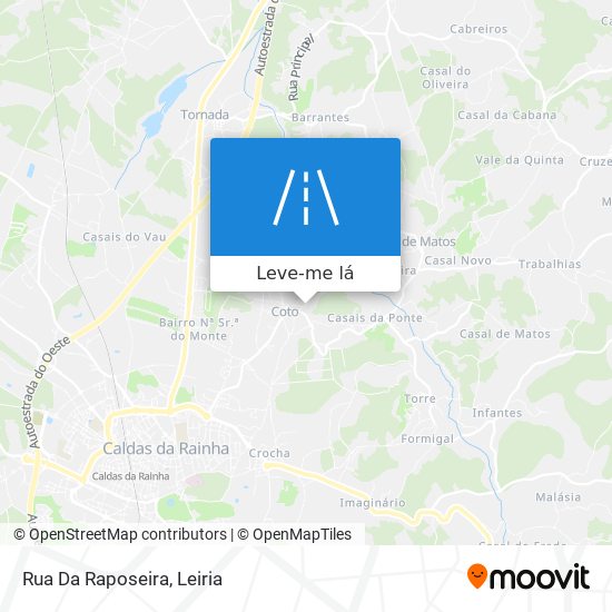 Rua Da Raposeira mapa