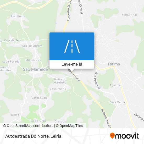 Autoestrada Do Norte mapa