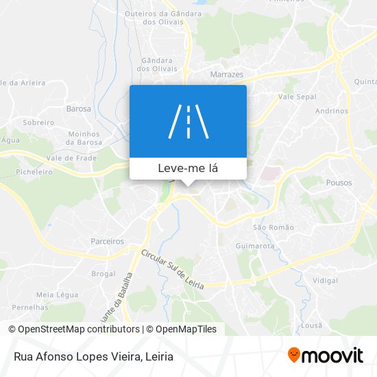 Rua Afonso Lopes Vieira mapa