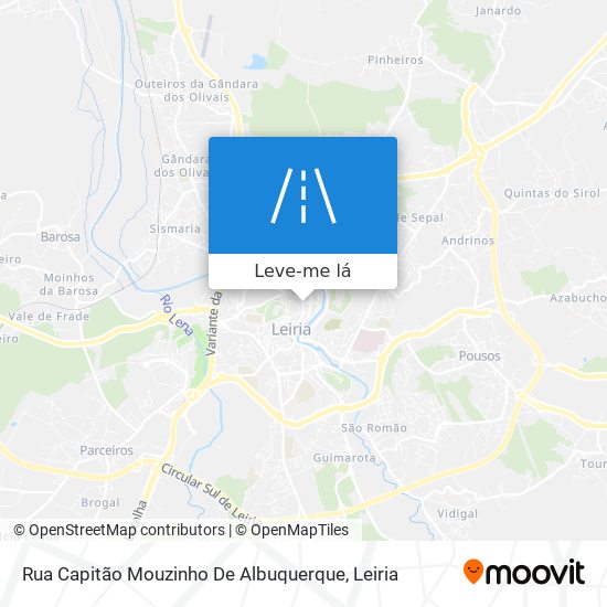 Rua Capitão Mouzinho De Albuquerque mapa