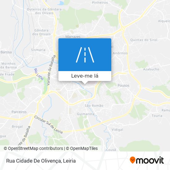 Rua Cidade De Olivença mapa