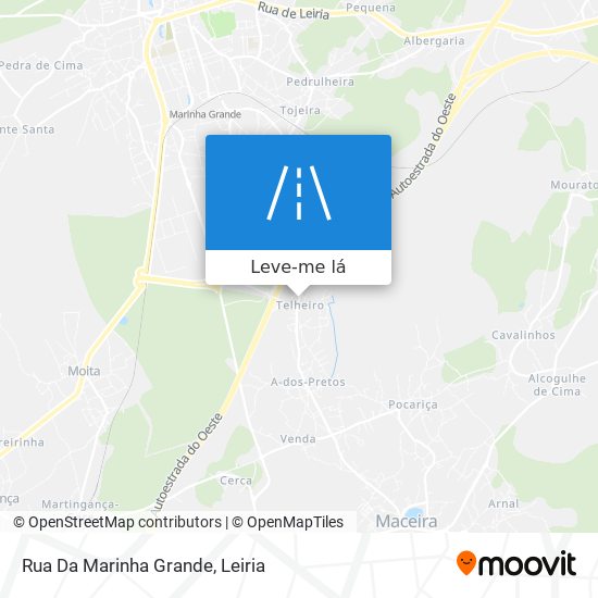 Rua Da Marinha Grande mapa