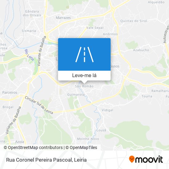 Rua Coronel Pereira Pascoal mapa