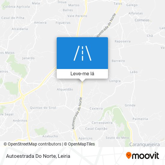 Autoestrada Do Norte mapa