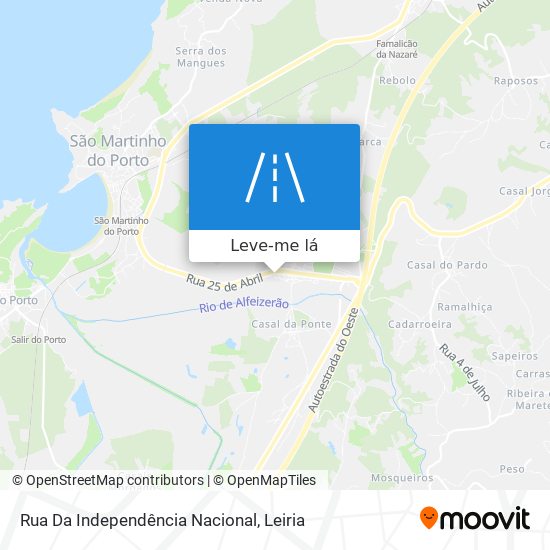 Rua Da Independência Nacional mapa