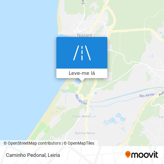 Caminho Pedonal mapa