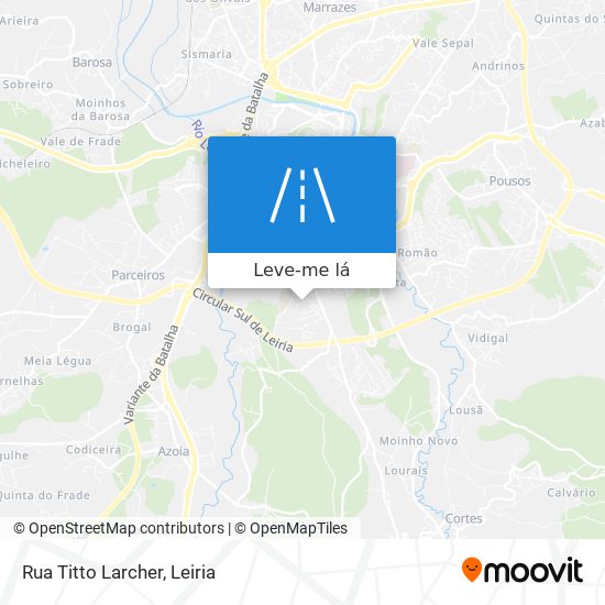 Rua Titto Larcher mapa