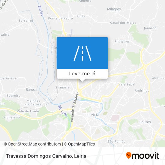 Travessa Domingos Carvalho mapa