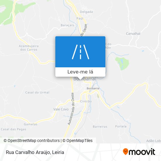 Rua Carvalho Araújo mapa