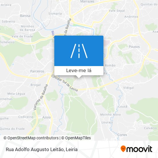 Rua Adolfo Augusto Leitão mapa