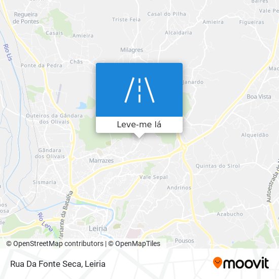 Rua Da Fonte Seca mapa