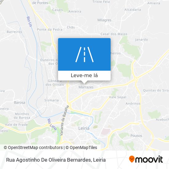Rua Agostinho De Oliveira Bernardes mapa