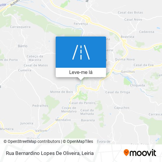 Rua Bernardino Lopes De Oliveira mapa