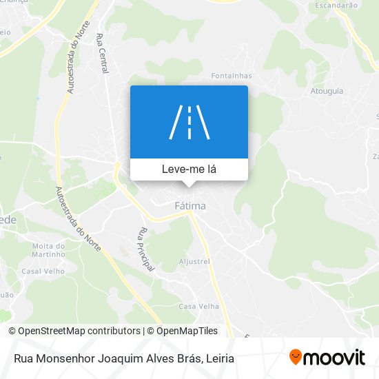 Rua Monsenhor Joaquim Alves Brás mapa