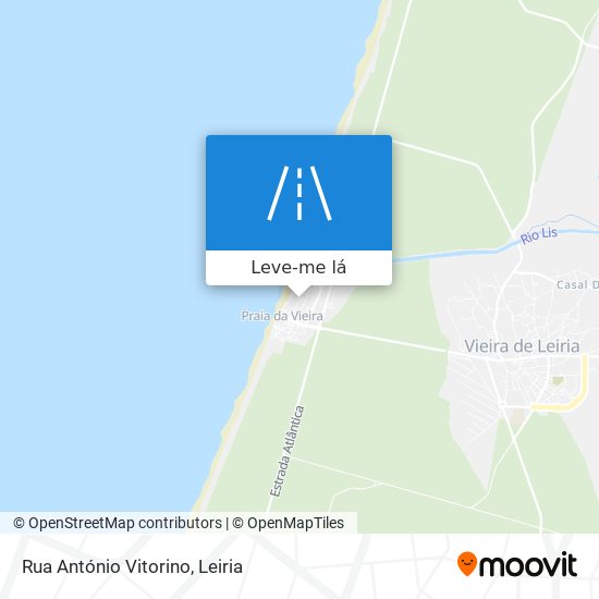 Rua António Vitorino mapa